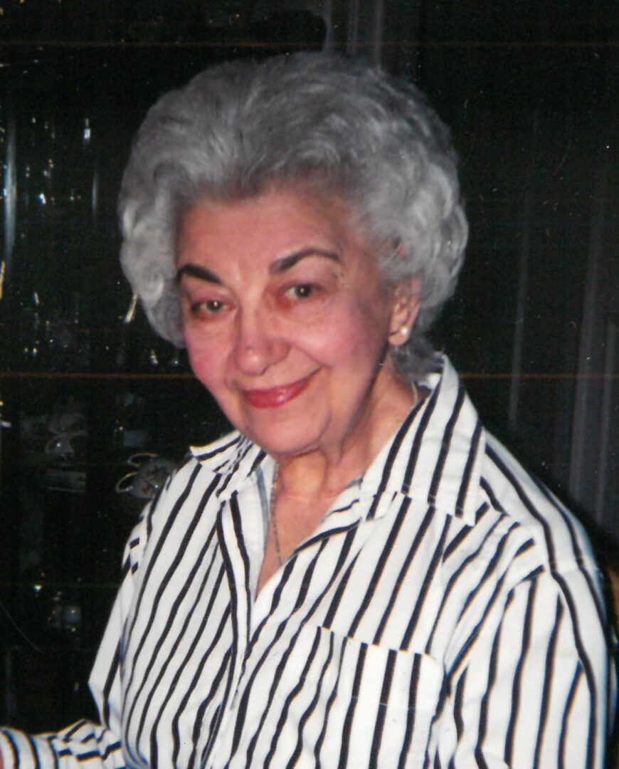 A black and white striped shirt.