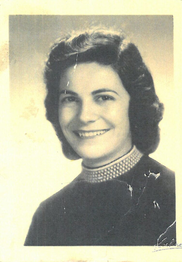 Black and white image of a girl with a white background